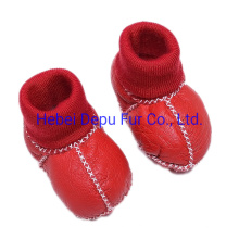 Factory Price Sheepskin Fur Baby Shoe at Factory Price